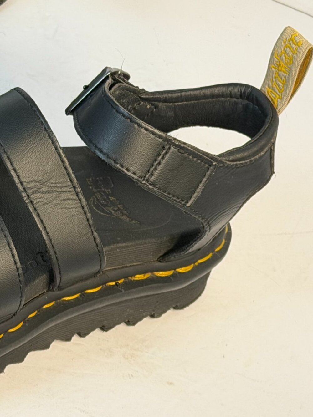 Dr. Martens L-7 Black leather sandals - Picture 4 of 16